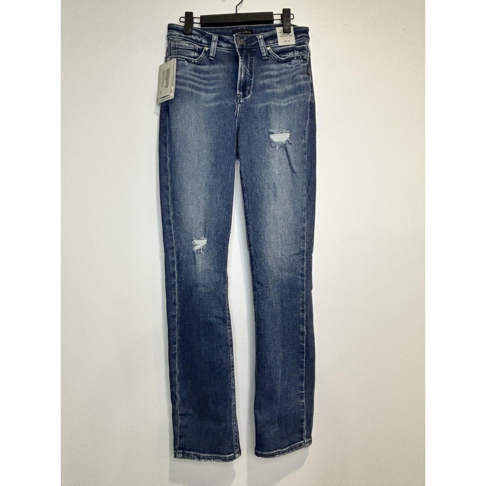Silver Jeans Co. High Note Jeans Womens W27 L29 Blue‎ High Rise Straight Leg